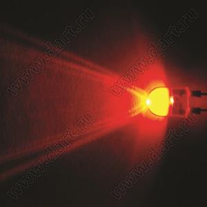 BL-UE820Q3-19-84 (BIN-6) светодиод круглый 10x13 мм 3-х кристалльный; красный; 625...630нм; корпус прозрачный; 2,1...2,3V; 4000...6000мКд; 18°