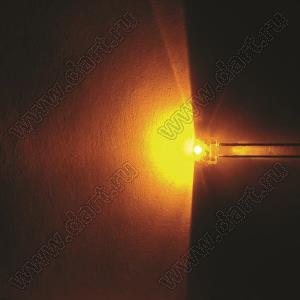 BL-UY567F3-19 (BIN-3) светодиод круглый 4,8x4,75 мм; желтый; 593...596нм; корпус прозрачный; 2,1...2,3V; 600...800мКд; 120°