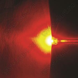 BL-UE567F3-19 (BIN-1) светодиод круглый 4,8x4,75 мм; красный; 620...625нм; корпус прозрачный; 2,3...2,5V; 800...1000мКд; 120°
