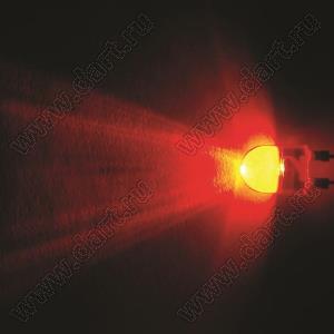 BL-UE820Q3-19-84 (BIN-8) светодиод круглый 10x13 мм 3-х кристалльный; красный; 625...630нм; корпус прозрачный; 2,1...2,3V; 6000...8000мКд; 18°