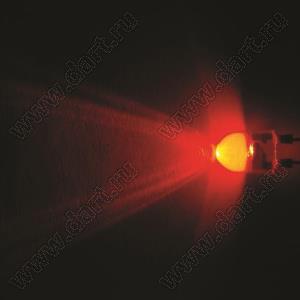 BL-UE820Q3-19-84 (BIN-1) светодиод круглый 10x13 мм 3-х кристалльный; красный; 620...625нм; корпус прозрачный; 2,1...2,3V; 4000...6000мКд; 18°