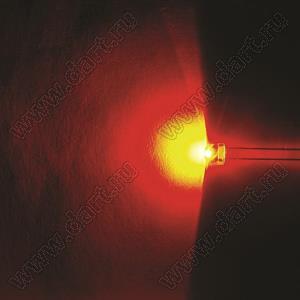 BL-UE567F3-22 (BIN-1) светодиод круглый 4,8x4,75 мм; красный; 620...625нм; корпус прозрачный; 1,9...2,1V; 300...400мКд; 120°