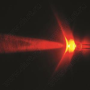 BL-UE503F3-21 (BIN-5) светодиод круглый 5 мм; красный; 625...630нм; корпус прозрачный; 1,9...2,1V; 11000...13000мКд; 15°