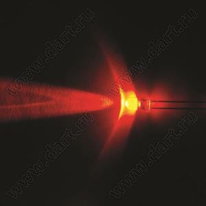 BL-UE503F3-21 (BIN-1) светодиод круглый 5 мм; красный; 625...630нм; корпус прозрачный; 1,9...2,1V; 7000...9000мКд; 15°