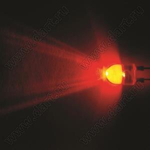BL-UE820Q3-19-84 (BIN-9) светодиод круглый 10x13 мм 3-х кристалльный; красный; 625...630нм; корпус прозрачный; 2,3...2,5V; 6000...8000мКд; 18°