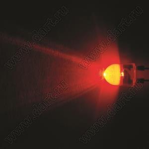 BL-UE820Q3-19-84 (BIN-7) светодиод круглый 10x13 мм 3-х кристалльный; красный; 625...630нм; корпус прозрачный; 2,3...2,5V; 4000...6000мКд; 18°