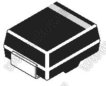 RS1K (SMA/DO-214AC) диод быстровосстанавливающийся 800V / 1A / 500нс для поверхностного (SMD) монтажа  в корпусе SMA/DO-214AC
