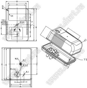 Case 20-57 коробка электрическая соединительная 96x66x40.5 мм