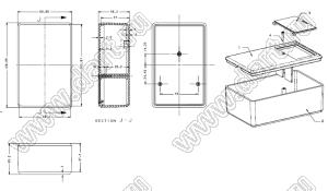 Case 20-92 коробка электрическая соединительная 110x70x40 мм