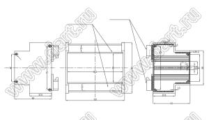 Case 23-12A корпус на DIN-рейку 101x87x63 мм