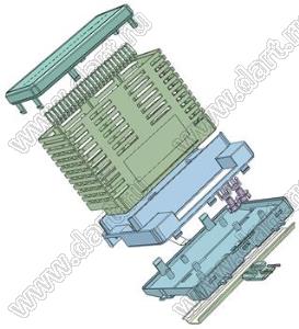 Case 22-90B промышленный управляющий корпус (комплект с двумя клеммными колодками) 142x117x137 мм