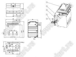 Case 23-113A корпус на DIN-рейку 136x95x152 мм