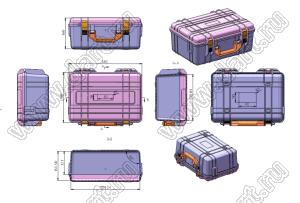 Case 45-5 ящик переносной для приборов 383x296x166 мм