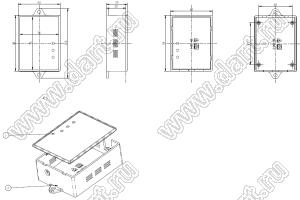 Case 20-102A коробка электрическая соединительная 100x60x30 мм