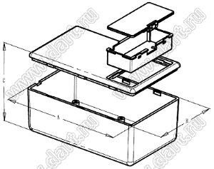 Case 20-31 коробка электрическая соединительная 45x35x18 мм; пластик ABS