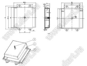Case 20-103 коробка электрическая соединительная 104x88x21 мм