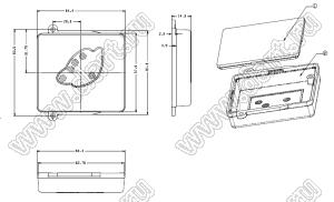 Case 20-87 коробка электрическая соединительная 64x62x14 мм