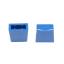 A12-L толкатель (колпачок) прямоугольный 10,4x5,4мм; h=10мм; посадочное отверстие 3,2x3,2мм; пластик ABS; синий