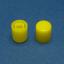 A11-Y толкатель (колпачок) круглый D=8,9мм; h=10,2мм; посадочное отверстие 3,3x3,3мм; пластик ABS; желтый