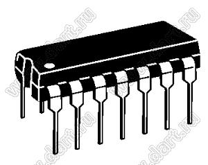 ADM3491ANZ-1 (PDIP-14) микросхема полнодуплексный приемопередатчик EIA RS-485, 840 мкА, 20 Мбит/с; Uпит.=3,0…3,6В; Tраб. -40...+85°C