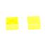 A27-Y толкатель (колпачок) квадратный 9,2x9,2мм; h=4,7мм; посадочное отверстие 3,8x3,8мм; пластик ABS; желтый