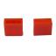 A18-R толкатель (колпачок) прямоугольный 12,2x5,6мм; h=11,1мм; посадочное отверстие 3,2x3,2мм; пластик ABS; красный