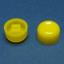 A01-Y толкатель (колпачок) круглый D=11мм; h=7,8мм; посадочное отверстие 2x3мм; пластик ABS; желтый