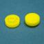 A37-Y толкатель (колпачок) круглый D=11,9мм; h=4,6мм; посадочное отверстие 3,4x4мм; пластик ABS; желтый