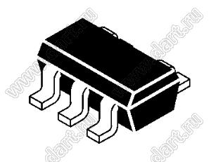 TPS61040DBVR (SOT23-5) микросхема маломощный преобразователь постоянного тока; Uвх=1,85...6,0В; Uвых=28В (макс.)