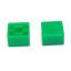 A27-E толкатель (колпачок) квадратный 9,2x9,2мм; h=4,7мм; посадочное отверстие 3,8x3,8мм; пластик ABS; зеленый