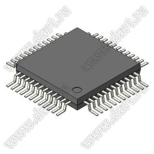 STM32F030C8T6TR (LQFP-48) микроконтроллер 32-bit ARM® Cortex®-M0; F=48MHz; I²C, SPI, UART/USART; DMA, POR, PWM, WDT; I/O=39шт; FLASH 64KB (64Kx8); EEPROM -; RAM 8Kx8; Uпит.=2,4...3,6V; A/D 12x12b; генератор внутренний; Tраб. -40…+85°C