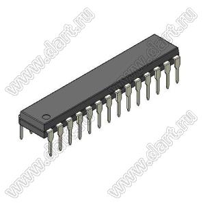 ATmega88-20PU (PDIP28) микросхема 8-битный AVR микроконтроллер; 8KB (FLASH); 20МГц; Uпит.=2,7...5,5В; -40...85°C