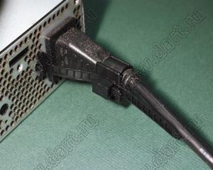 SWPL-1 фиксатор кабеля с защелкой в панель и стяжкой; нейлон-66 (UL); черный