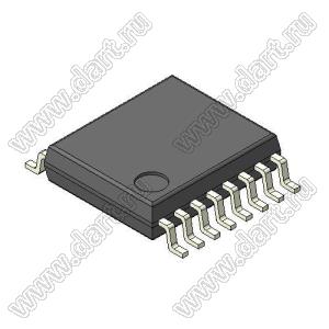 DM114-SSOP (SSOP-16) микросхема 8-разрядный драйвер постоянного тока для светодиодов; Uп=3,3...5,0В