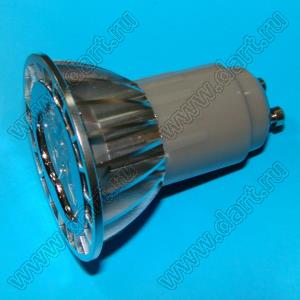 BL-PT104003WW лампа светодиодная; GU10; 3LEDs; Uп=AC100V-240V 50Hz; P=3Вт; белый теплый