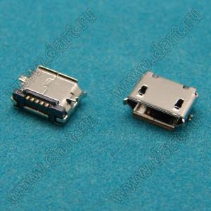 USB-micro 5P 90deg SMD розетка микро USB2.0 для поверхностного (SMD) монтажа, 5 конт.
