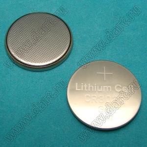 CR3032 bat литиевый элемент питания дисковый (литиевая батарейка); U=3В; D=30мм; H=3,2мм; 560мАч