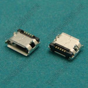 USB-micro 5P/F 5-9 SMD-DIP T/R (TYCO 2013499-1) розетка микро USB2.0 для поверхностного (SMD) монтажа, 5 конт., в ленте на катушке