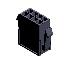 3000HM-2x04P-1 (Micro-Fit 3.0™ MOLEX 043020-0800, MF30-HMD1-08, 5561-08, MMF 2x4 F, MF3-8F, WW300-M2x4) колодка на кабель (вилка) двухрядная; шаг 3,0мм; 2x4-конт.