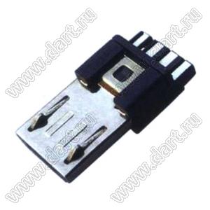 US01-106 розетка микро USB2.0 на кабель, 5 конт.