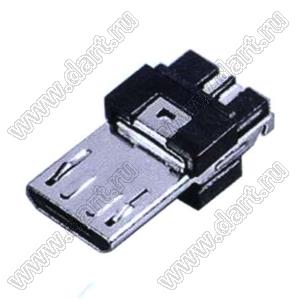 US01-531 розетка микро USB2.0 на кабель, 5 конт.