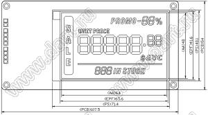 GDE030A2 электронная бумага 3" Price Tag (Demo Kit)
