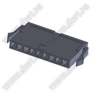 3000HM-09P-1 (Micro-Fit 3.0™ MOLEX 043640-0900) колодка на кабель (вилка) однорядная, шаг 3,0 мм; 9 конт.; шаг 3,0мм; 9-конт.