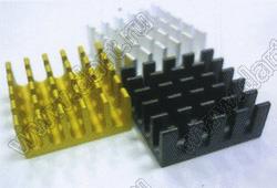 Km1-005Y (22x10x22mm) радиатор для микросхемы; 22x10x22мм; алюмииний анодированный; желтый