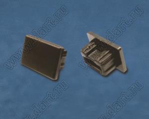USBC-9 заглушка разъема mini-USB; полипропилен PP (UL); черный