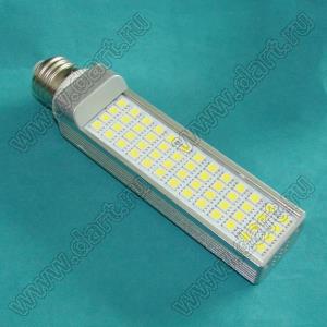 52L-CW-5050-11W лампа светодиодная; 52 LED 5050; P=11Вт; E27; цвет излучения холодный белый; 166x35x35мм