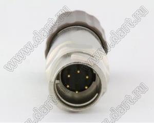 BLWP-06M2-20 штекер HIROSE на кабель; d отв.=мм; ; 6 контактов