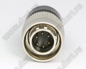 BLDI-06M2-04 штекер HIROSE на кабель; d отв.=мм; ; 6 контактов