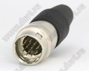 BLDI-12M2-04 штекер HIROSE на кабель; d отв.=мм; ; 12контактов