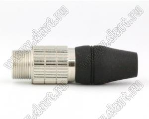 BLDI-06M2-03 штекер HIROSE на кабель; d отв.=мм; ; 6 контактов
